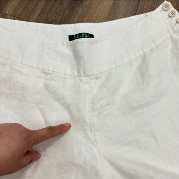 Ralph Lauren 💯 %Linen wide straight leg Pants size 18 with inseam 25. Vacation - Picture 3 of 14
